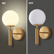 Horton Glass Globe Wall Sconce Polished Metal Semi Flush