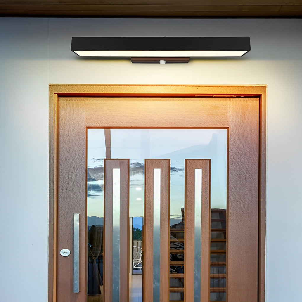 Hexham Rectangular Outdoor Wall Light LED Motion Sensor