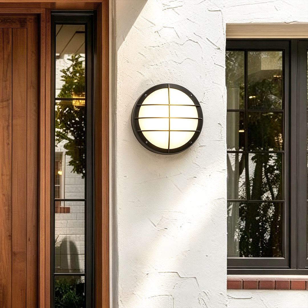 Felton Round LED Outdoor Ceiling Light Wall or Ceiling