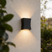 Amberley Up Down Outdoor Wall Light Black LED Sconce