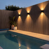 Amberley Up Down Outdoor Wall Light Black LED Sconce