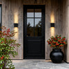 Amberley Up Down Outdoor Wall Light Black LED Sconce