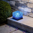 Reeth Solar Ice Cube Step Lights Set of 4 Crystal Glass