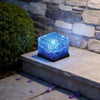 Reeth Solar Ice Cube Step Lights Set of 4 Crystal Glass