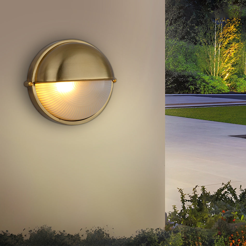 Corfe Oval Bulkhead Light Retro Industrial Wall Light