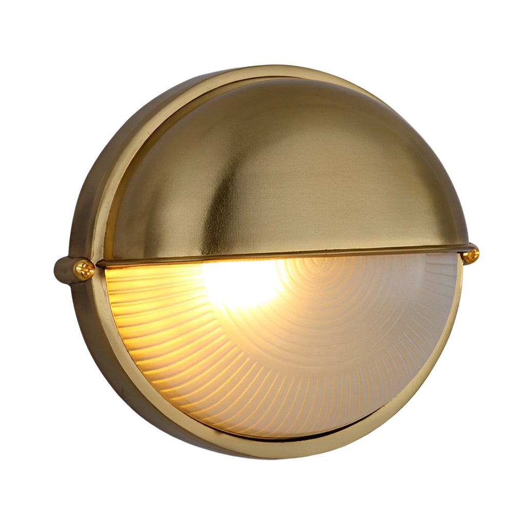 Corfe Oval Bulkhead Light Retro Industrial Wall Light
