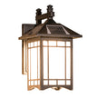 Morpeth Lantern Wall Light Solar or Hardwired Glass