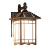 Morpeth Lantern Wall Light Solar or Hardwired Glass