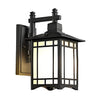 Morpeth Lantern Wall Light Solar or Hardwired Glass