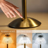 Arncliffe Ribbed Table Lamp Cordless Touch Three Tones