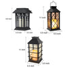 Belford Candlestick Solar Lantern Black Dusk to Dawn