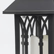 Belford Candlestick Solar Lantern Black Dusk to Dawn