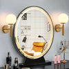 Horton Glass Globe Wall Sconce Polished Metal Semi Flush