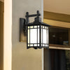 Morpeth Lantern Wall Light Solar or Hardwired Glass