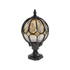 Masham Globe Pillar Light Clear Glass Retro Post Top Lamp