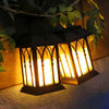Belford Candlestick Solar Lantern Black Dusk to Dawn