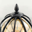 Masham Globe Pillar Light Clear Glass Retro Post Top Lamp