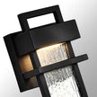 Ryton Black Outdoor Wall Light 12W LED Warm White