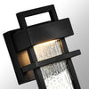 Ryton Black Outdoor Wall Light 12W LED Warm White