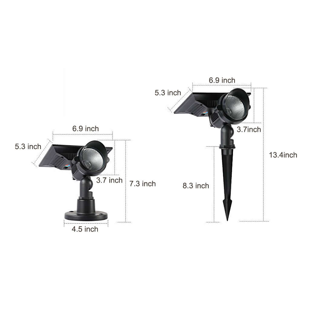 Pickering Solar Tree Spotlight Adjustable Head RGB Option