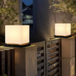 Lynton Outdoor Pillar Light Globe Cube or Cylinder Shade
