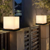Lynton Outdoor Pillar Light Globe Cube or Cylinder Shade