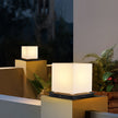 Lynton Outdoor Pillar Light Globe Cube or Cylinder Shade