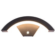 Warkworth Curved LED Porch Wall Light Black Downlight