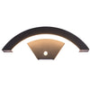 Warkworth Curved LED Porch Wall Light Black Downlight