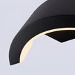 Warkworth Curved LED Porch Wall Light Black Downlight