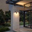 Warkworth Curved LED Porch Wall Light Black Downlight
