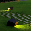 Hartland Cube Path Light Glass Geometric Garden Light