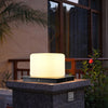 Lynton Outdoor Pillar Light Globe Cube or Cylinder Shade