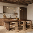 Buxton Wave LED Pendant Light Dimmable Metal Linear