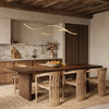 Buxton Wave LED Pendant Light Dimmable Metal Linear