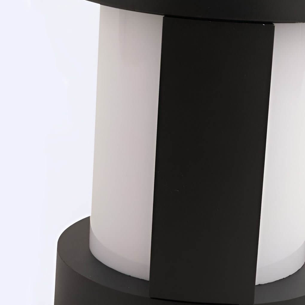 Eyam Cylinder Bollard Light Solar or Hardwired Path Light
