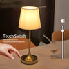 Linton Cordless Table Lamp Brushed Metal Touch Dimmable