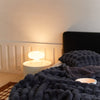 Sedgwick Faux Rabbit Fur Throw Blanket and Cushion