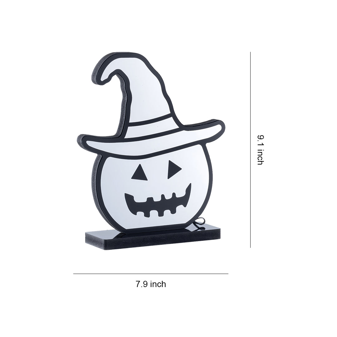 Bramwell Halloween Pumpkin Light Witch Hat LED Lamp