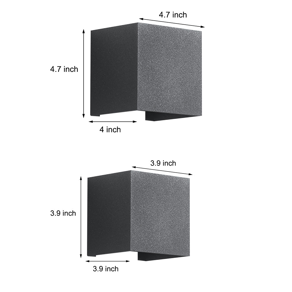 Lacock Up Down Outdoor Wall Light Adjustable Beam Cube