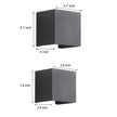Lacock Up Down Outdoor Wall Light Adjustable Beam Cube