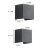 Lacock Up Down Outdoor Wall Light Adjustable Beam Cube