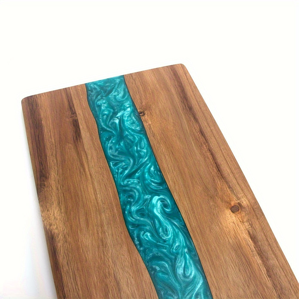 Hawes Resin River Chopping Board Acacia Wood Serving Board
