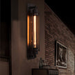 Chipping Industrial Wall Sconce Black Iron Linear Lamp