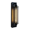 Chipping Industrial Wall Sconce Black Iron Linear Lamp
