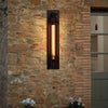 Chipping Industrial Wall Sconce Black Iron Linear Lamp