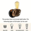 Grinton Hand Wall Lamp Sculptural Resin Sconce
