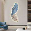 Grasmere Feather Wall Art Lamp LED Remote Dimmable Panel