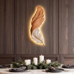 Grasmere Feather Wall Art Lamp LED Remote Dimmable Panel