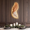 Grasmere Feather Wall Art Lamp LED Remote Dimmable Panel